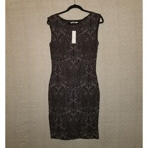 NWT White House Black Market Sheath Dress Size‎ Small Geometric Sleeveless $130